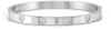 Nm 029503/004 Браслет PRETTY BANGLES "СЕРДЦА" размер 17 см, сталь, цирконы