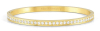 Nm 029506/020 Браслет PRETTY BANGLES размер 19 см, сталь, цирконы белые, покрытие желтое PVD