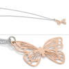 Nm 021380/011 Колье BUTTERFLY б 90см, ст/позол