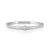 Nm 029520/001 Браслет PRETTY BANGLES "КРУГ" размер 17-19 см (6x5,2) сталь, цирконы, вставка белая