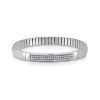Nm 043210/010 Браслет EXTENSION, узкий, "PAVE" сталь/цирконы белые