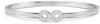 Nm 029502/065 Браслет PRETTY BANGLES "БЕСКОНЕЧНОСТЬ" размер 19 см, сталь, цирконы
